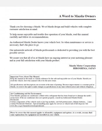 mazda mx-5 2016 owners manual